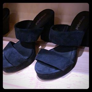 Jeffery Campbell “Adriana” suede sandals